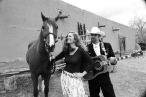Black and white photo of Kim Treiber & Chipper Thompson