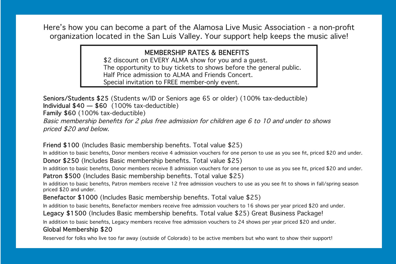 ALMA membership rates & benefits