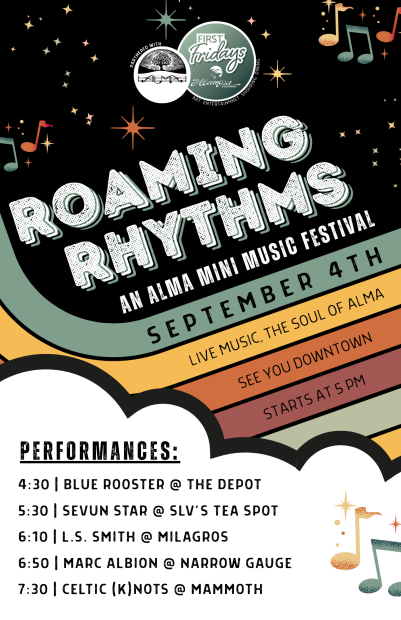 Roaming Rhythms – ALMA’s Takeover of First Fridays – Sept 4!